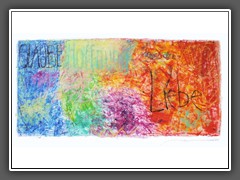 Ons resten geloof, hoop en liefde, deze drie - maar de grootste daarvan is de liefde --- 70x100 --- 2012 --- 1.100 Euro