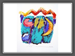 Kleine prins - Alleen met je hart kun je goed zien --- 50x40 --- 1999 --- 390 Euro