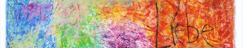 Ons resten geloof, hoop en liefde, deze drie - maar de grootste daarvan is de liefde --- 70x100 --- 2012 --- 1.100 Euro